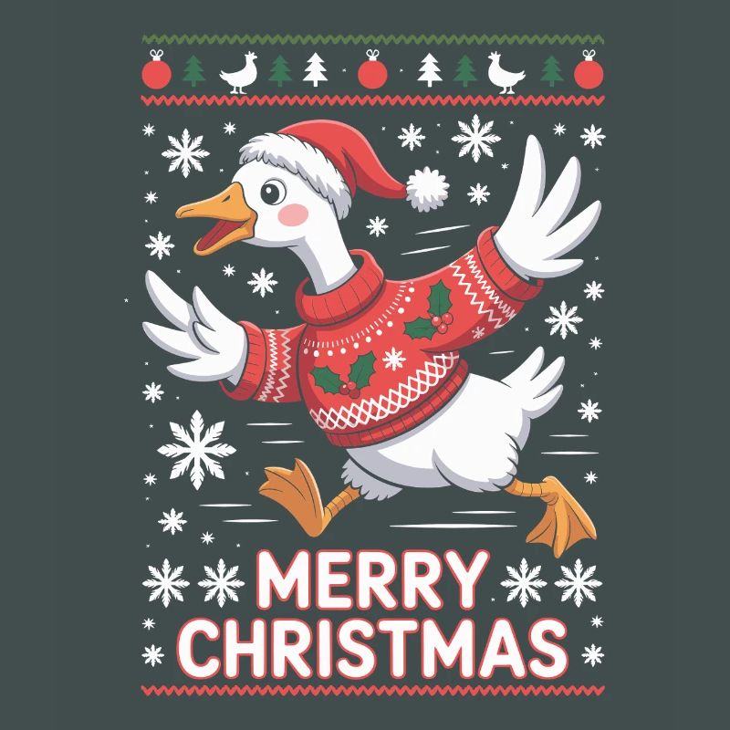 Weihnachtsgans im Pullover