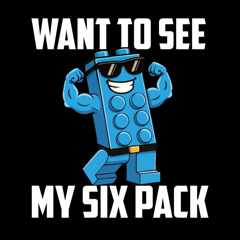 Je veux voir mon bloc de construction de briques Six Pack 