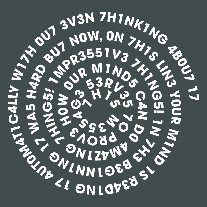 Leetspeak Spirale – Nerd Code 1337 Geek Design