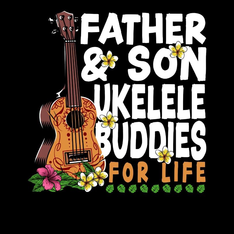 Hawaiian Ukulele Uke Dad Son