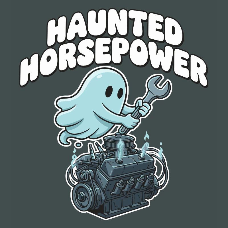 Dessin animé Ghost Engine Hanting Engine