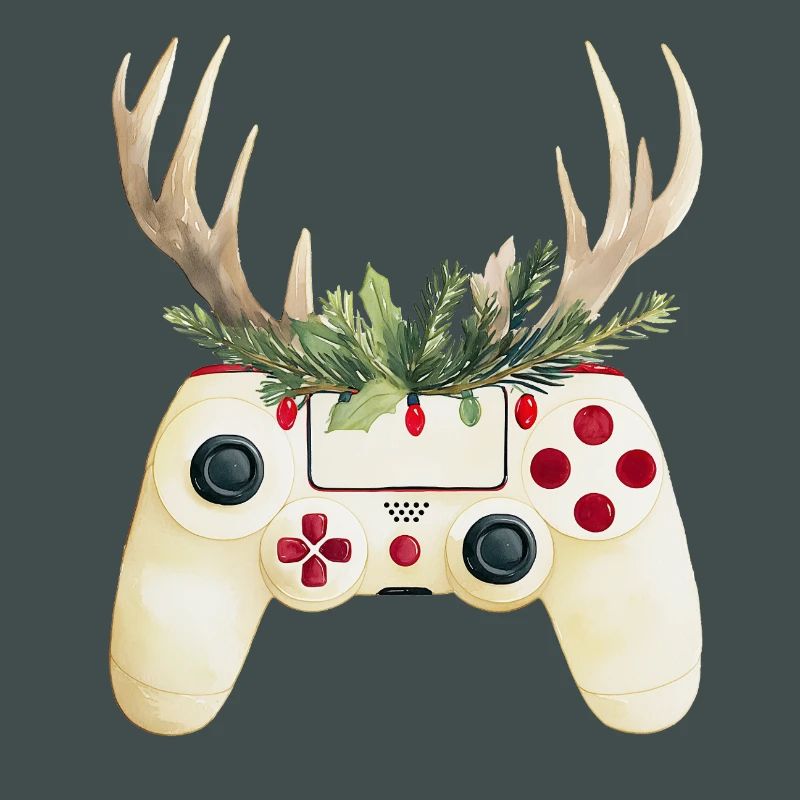 Weihnachtscontroller mit Hirschgeweih