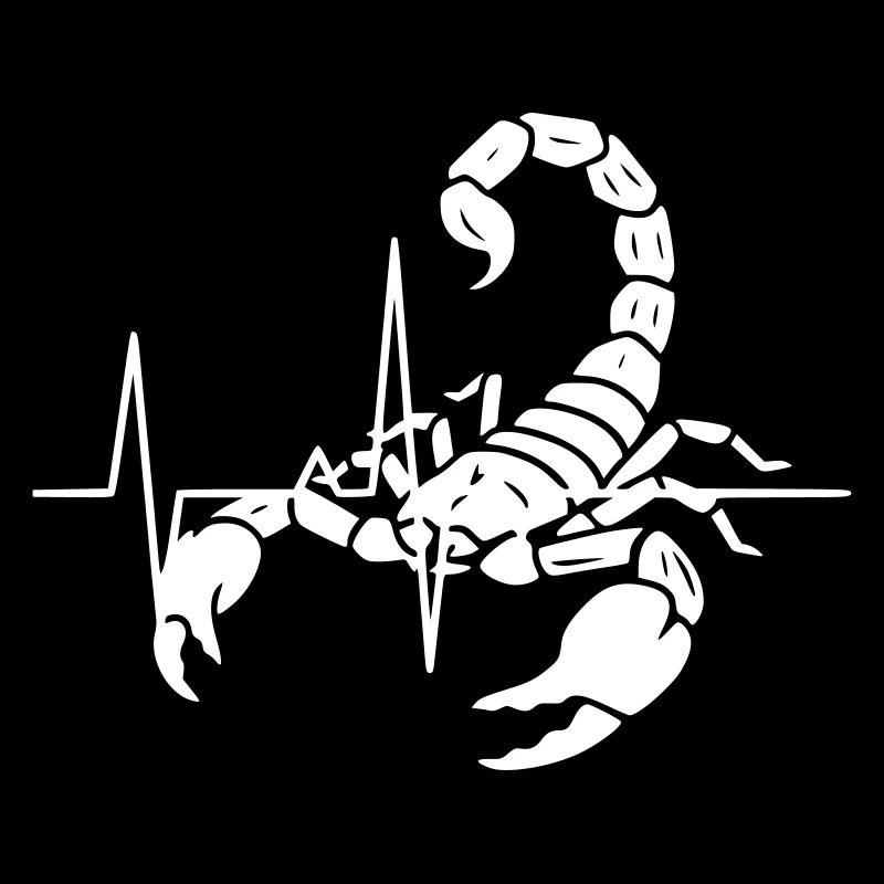 Silhouette du Scorpion ECG Clean Vector