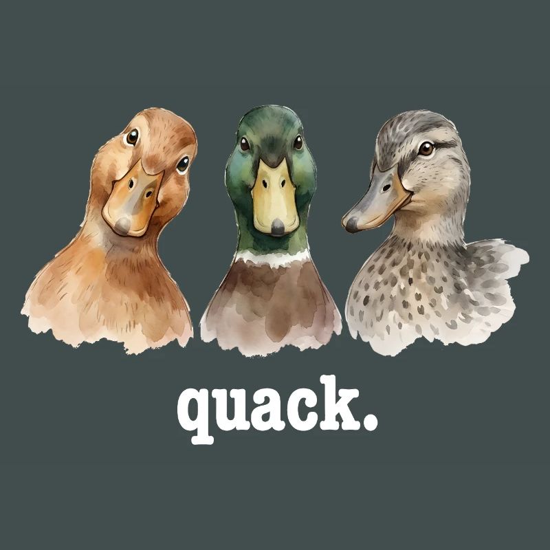 Duck Quacking Funny Duck Lover Croaking