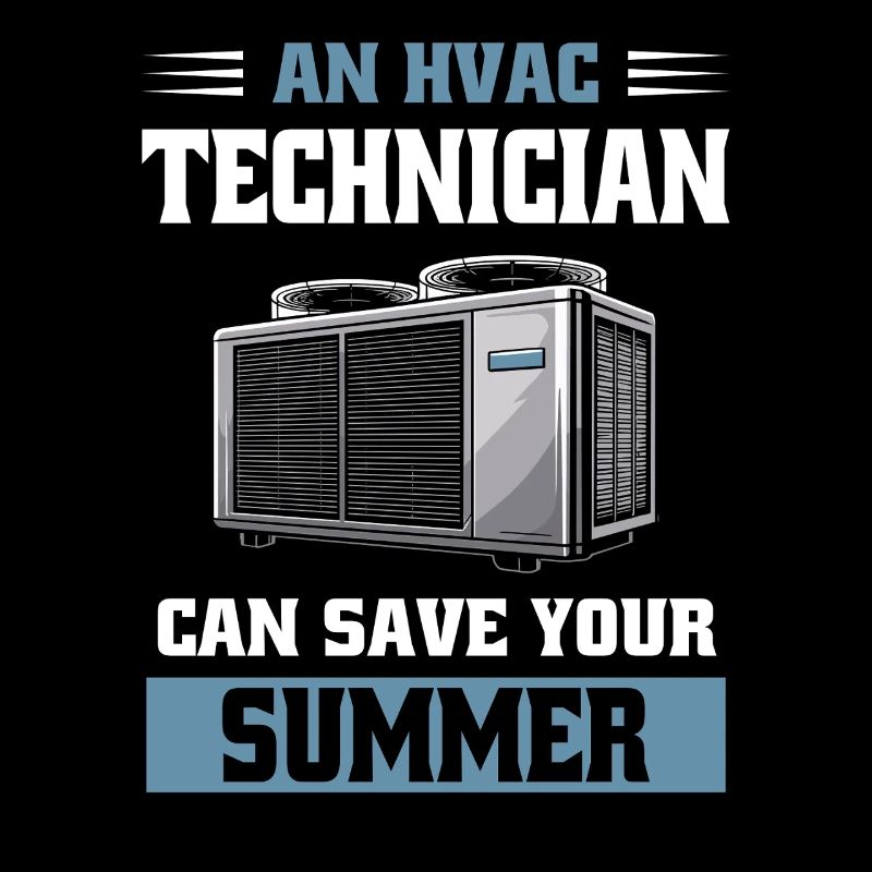 Funny HVAC Technician Design Cold Heat Engineering