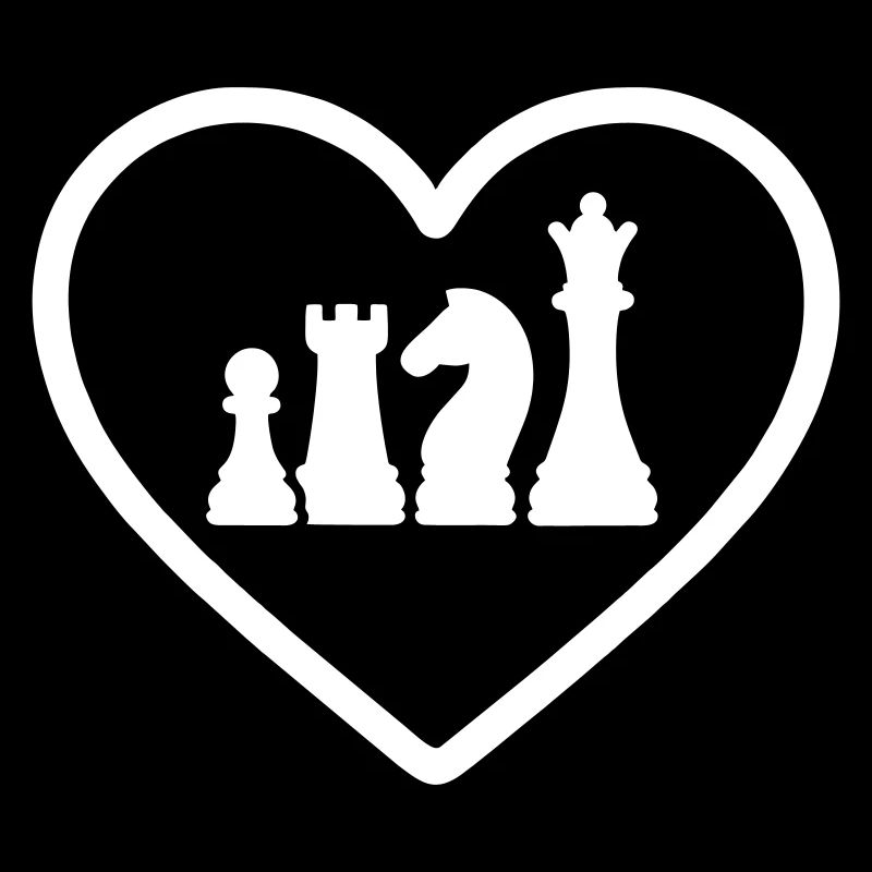 Heart Chess Pieces