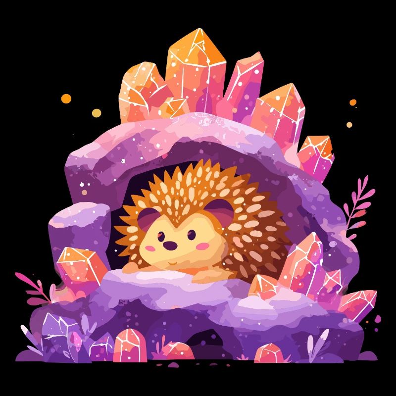 Crystal Cave Hedgehog Idyll