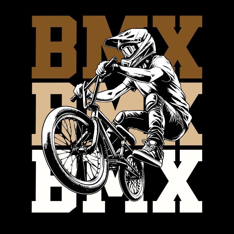 BMX Sprungfahrer Logo Kult