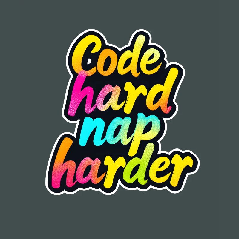 Code Hard Nap Harder Funny Programmer Tee