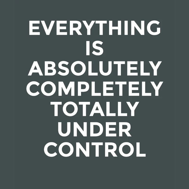 Everything Is Under Control – Witziger Spruch