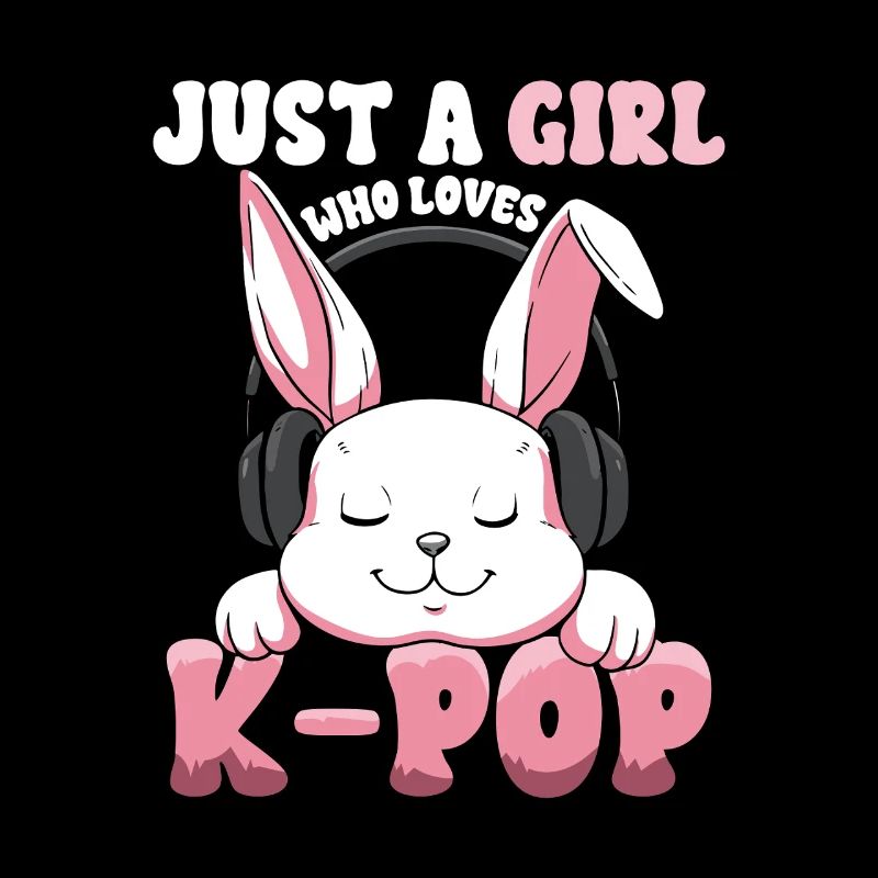 K-Pop Bunny with Headphones