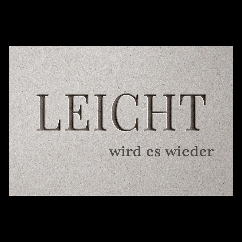 LEICHT wird es wieder