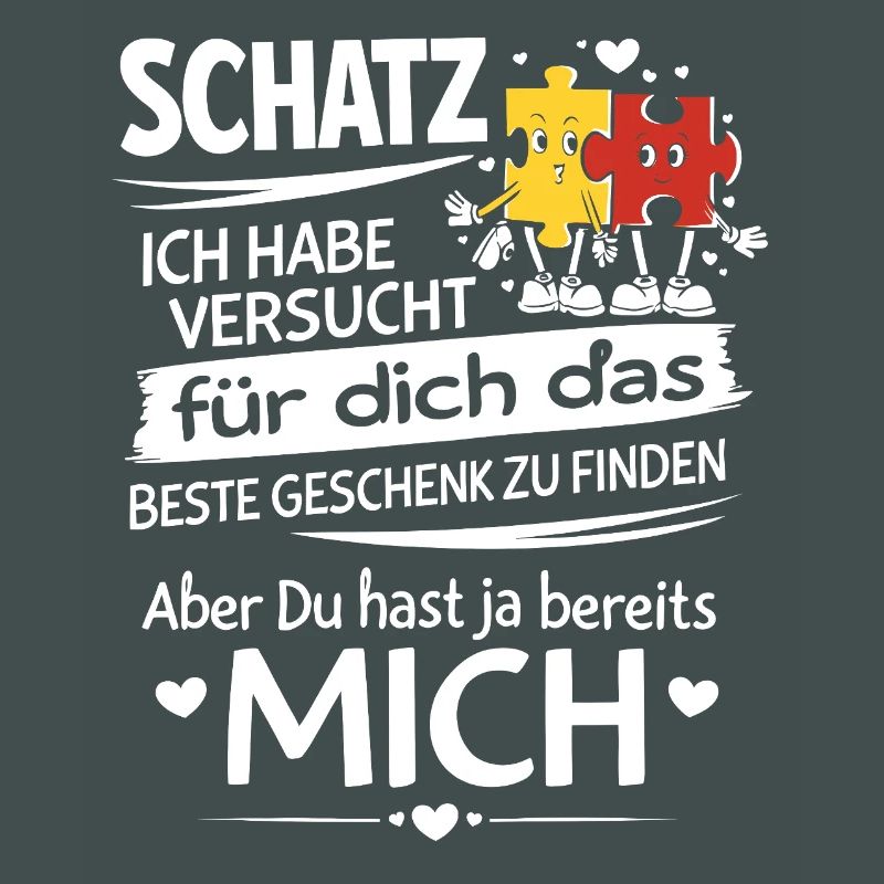 Schatz Geschenk Spruch Puzzleherz