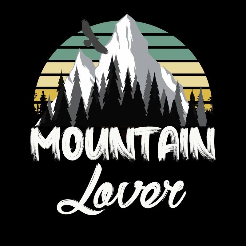 Mountain Retro Berglandschaft