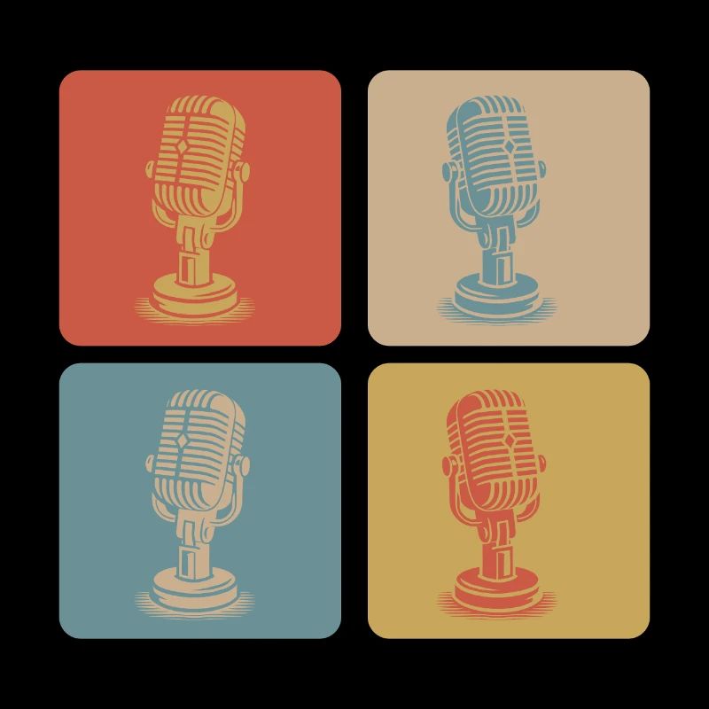 Retro Microphone Pop Art