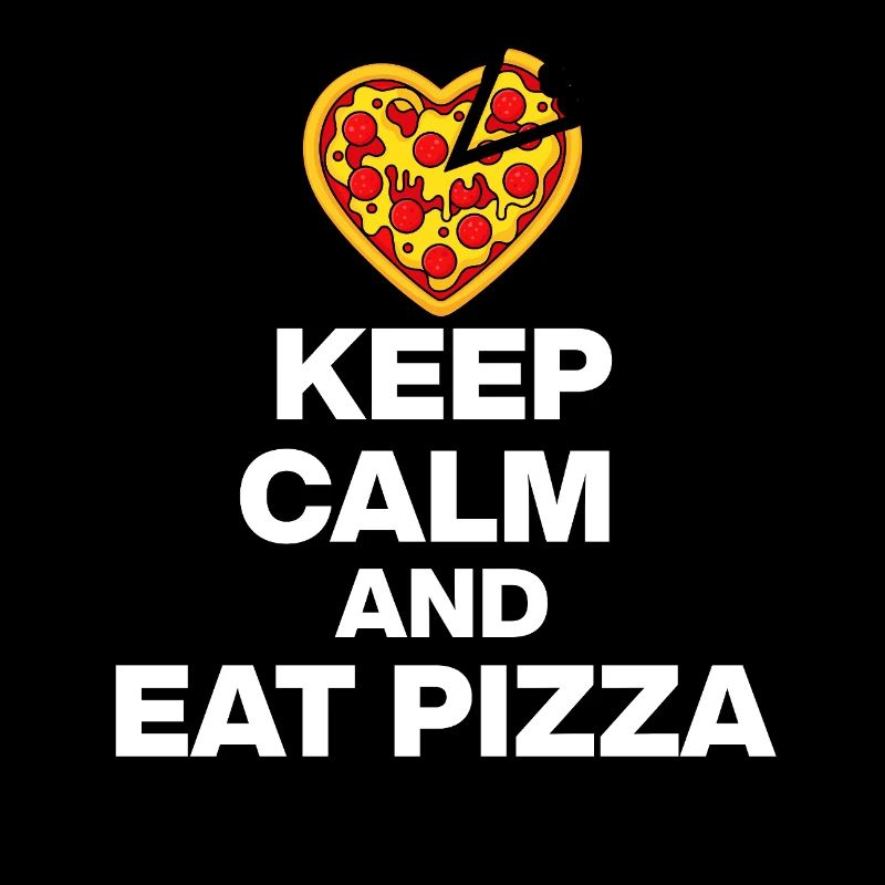 KEEP CALM AND EAT PIZZA, PIZZA JUNKIE GESCHENK 🍕