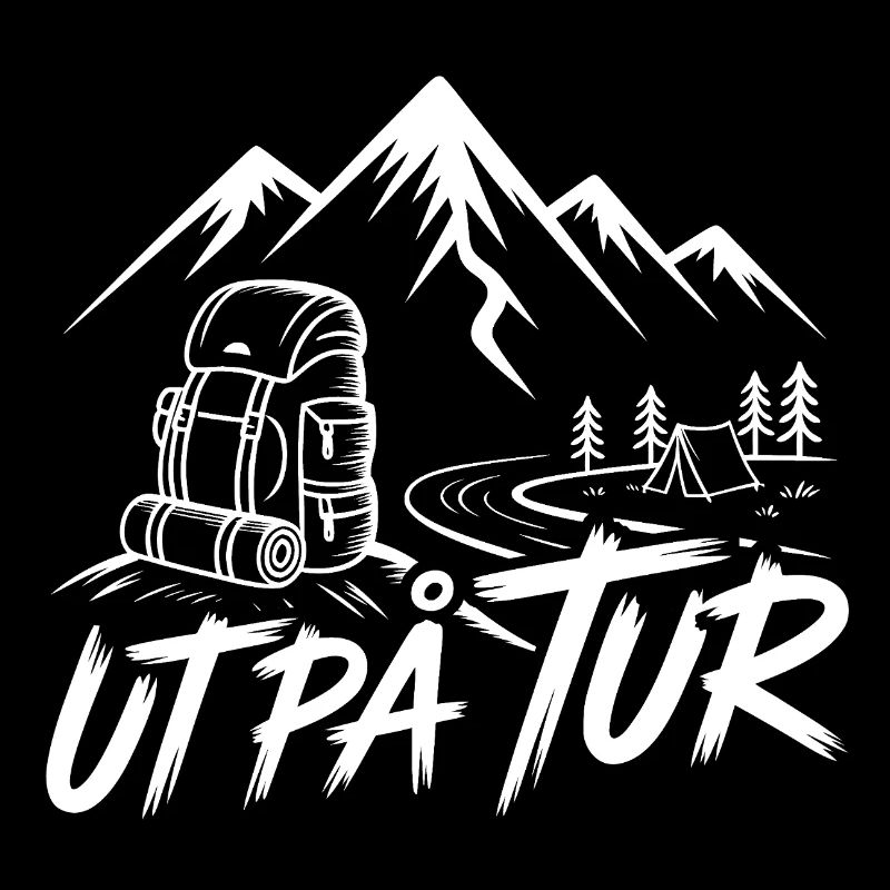 Auf einer Rucksacktour durch die Berge