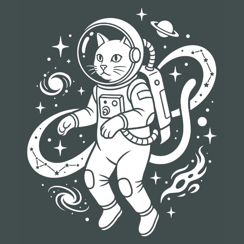 Kitty exploratrice spatiale