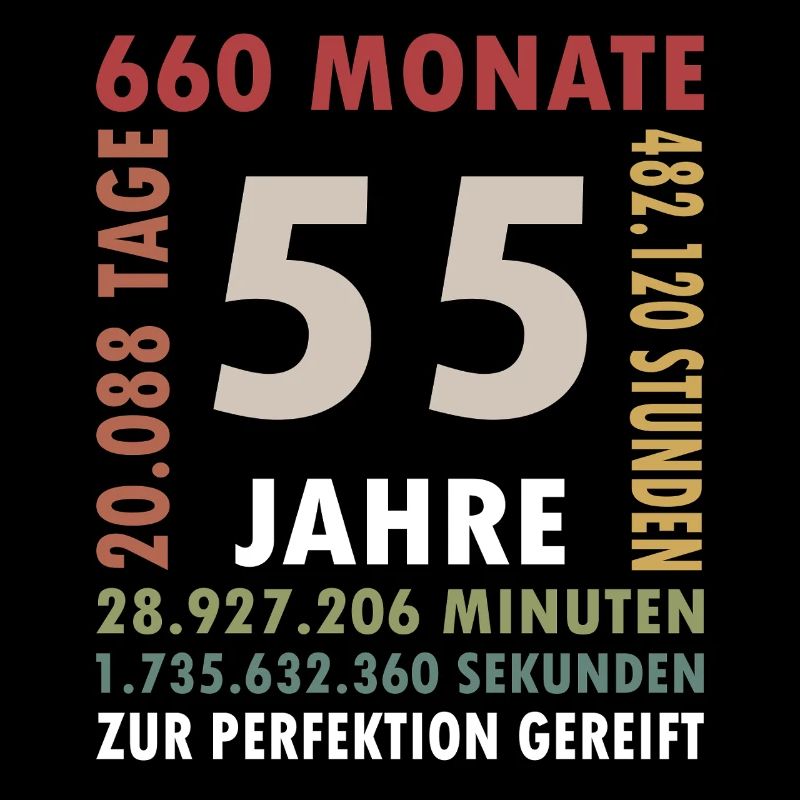 Typographie du 55e anniversaire