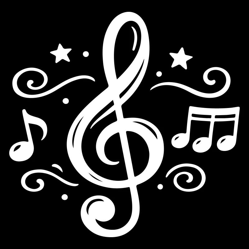Notes musicales de clé