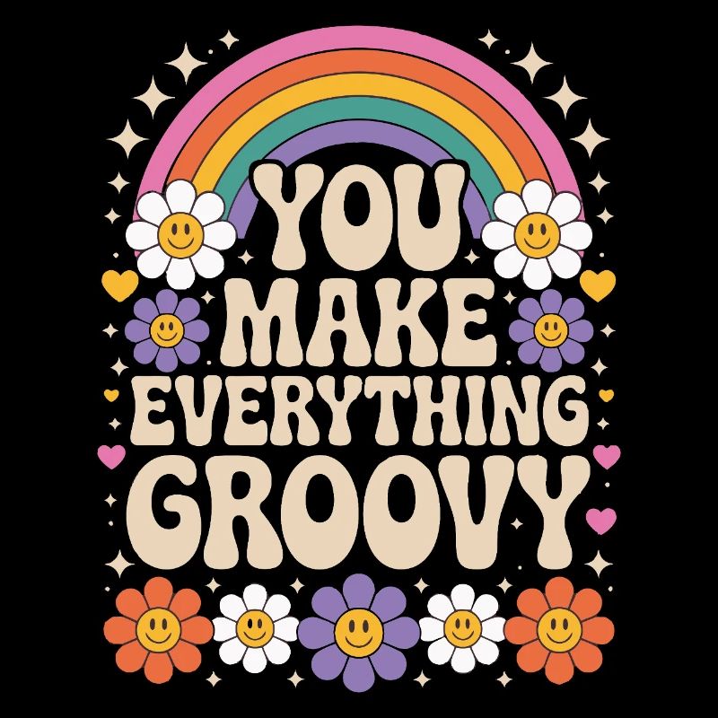 Vous rendez tout cool - Retro Rainbow