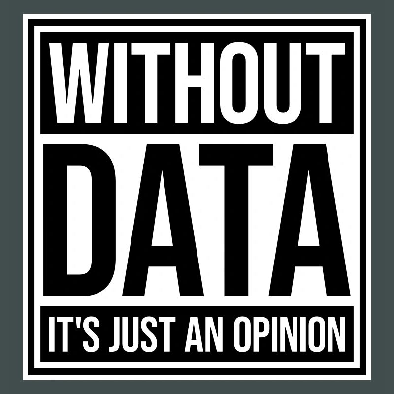 Without Data It's Just An Opinion Statistics Nerd