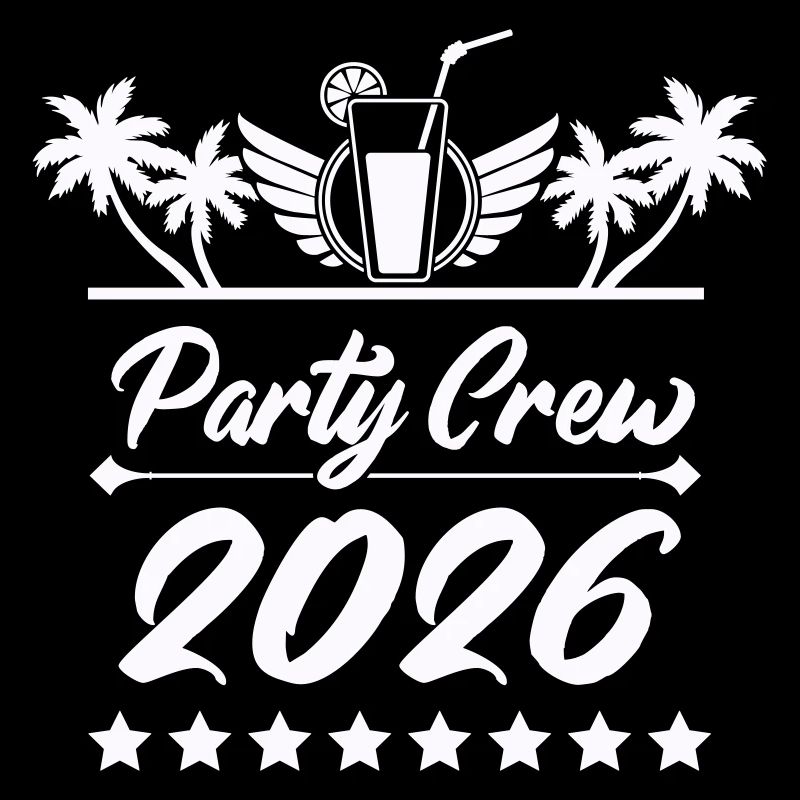 Party Crew 2026 Palm Trees