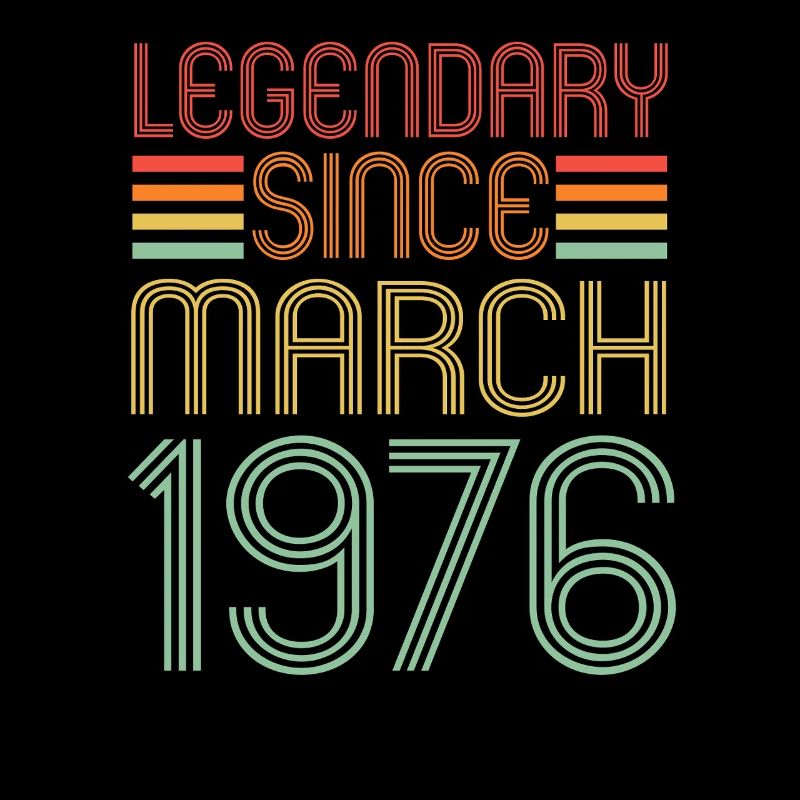 Legendary since March 1976, Retro, Geburtstag