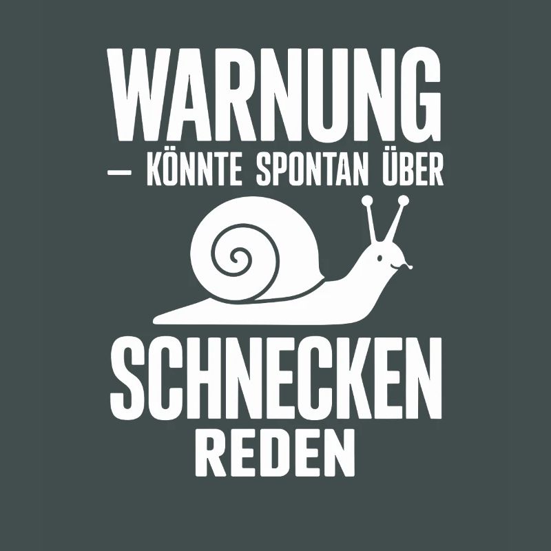 Warning could spontaneously talk about snails