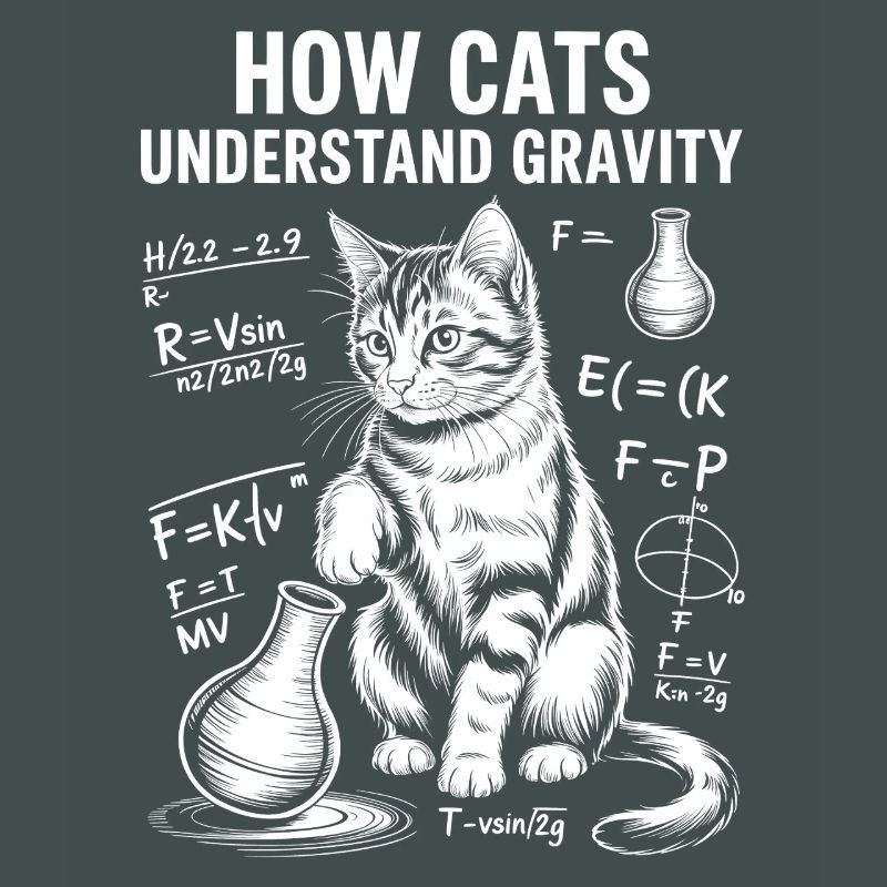 Physics Cats Sayings Math Joke Physics Gift