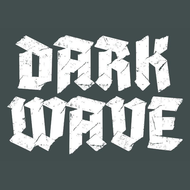 Conception du logo typographique Dark Wave