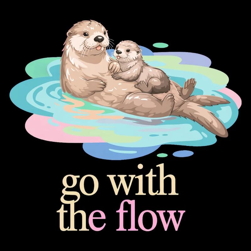 Otter Duo in Pastel Flow