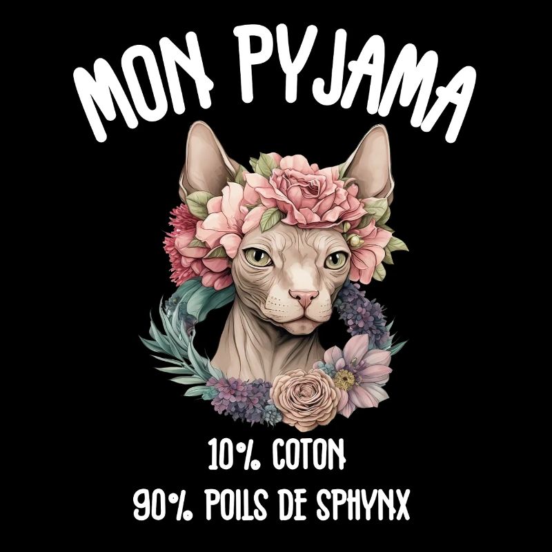 Pyjama Chat Sphynx Humour