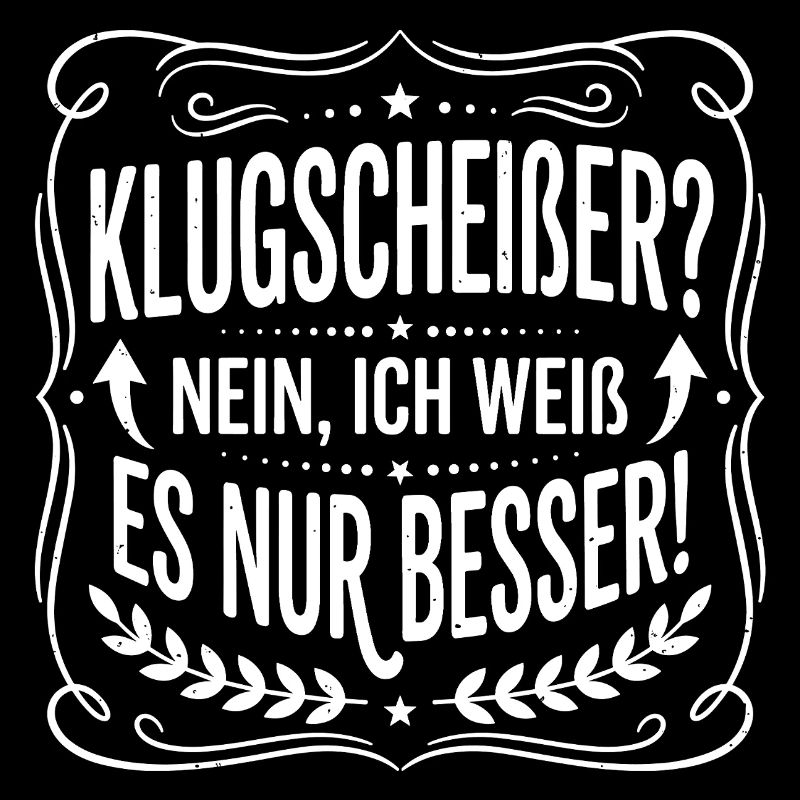 Klugscheißer Spruchbadge
