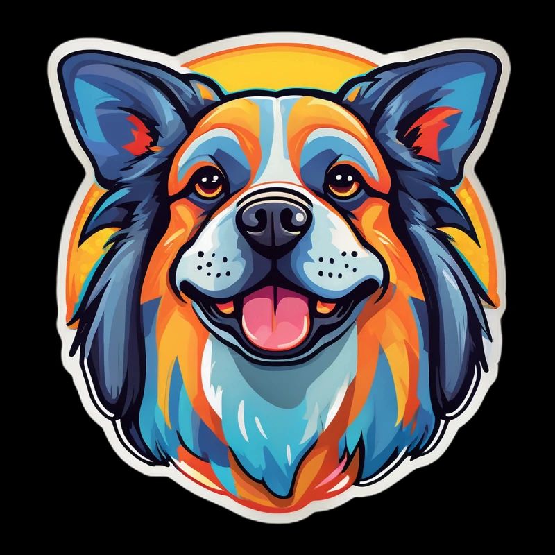 Regenbogenhund-Lächeln