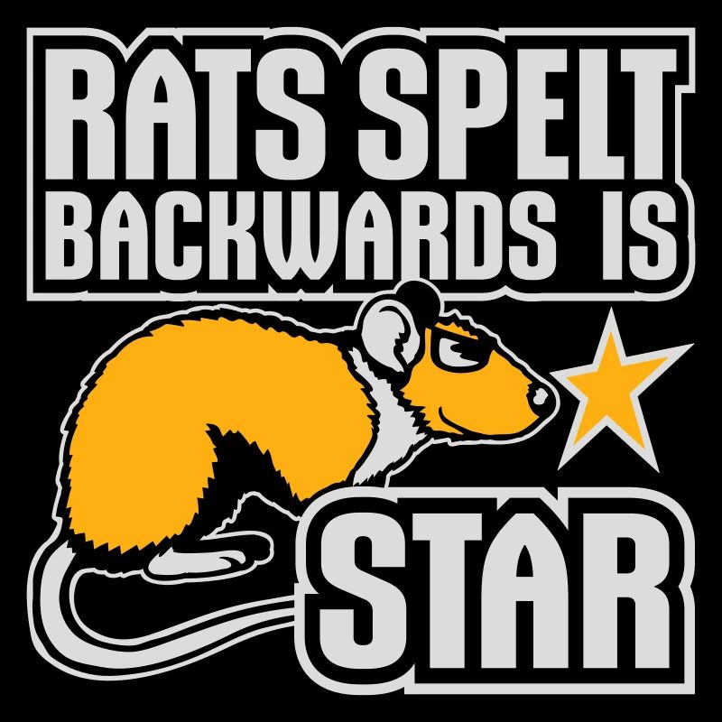 Rats Orthographié à l’envers est Star Lustiger Ratte Spruch