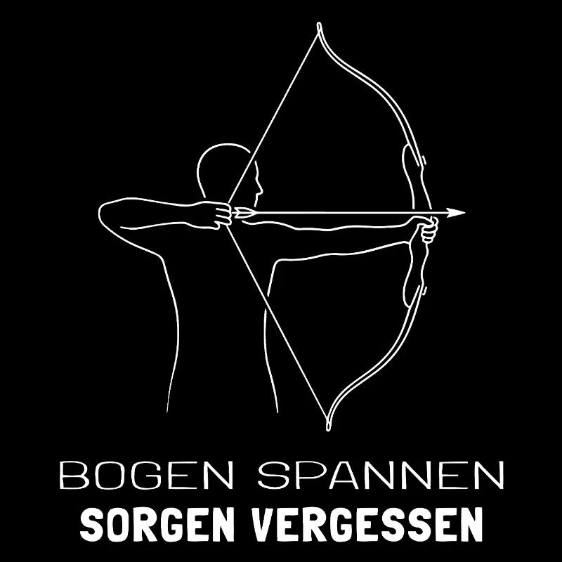 Bogenschießen Spruch - Bogenschütze Minimal