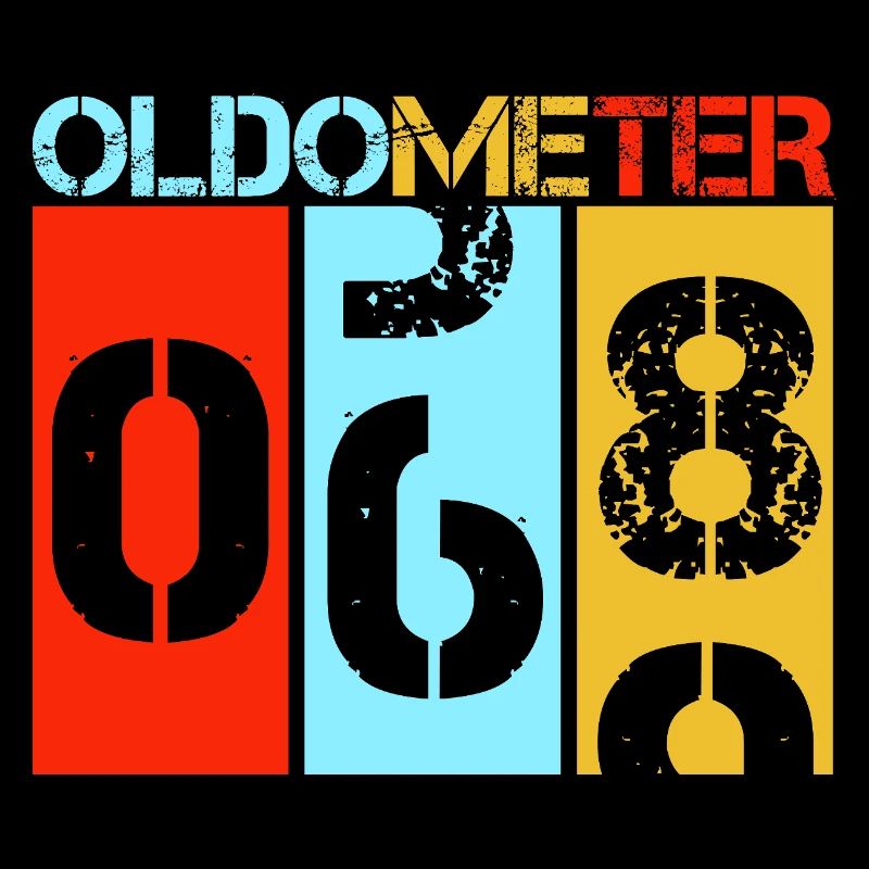 Oldometer 68 Retro 69th Birthday Milestone