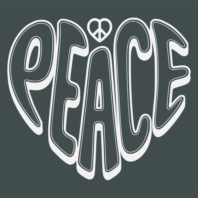 Peace Graffiti mit Peacezeichen 