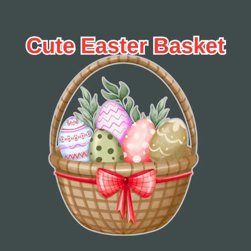 Cute Easter Basket Shirt – Easter Eggs Tee