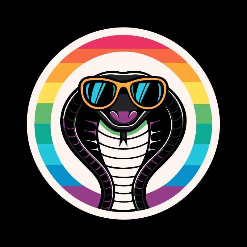 Royal Cobra Rainbow Retro-Brillen