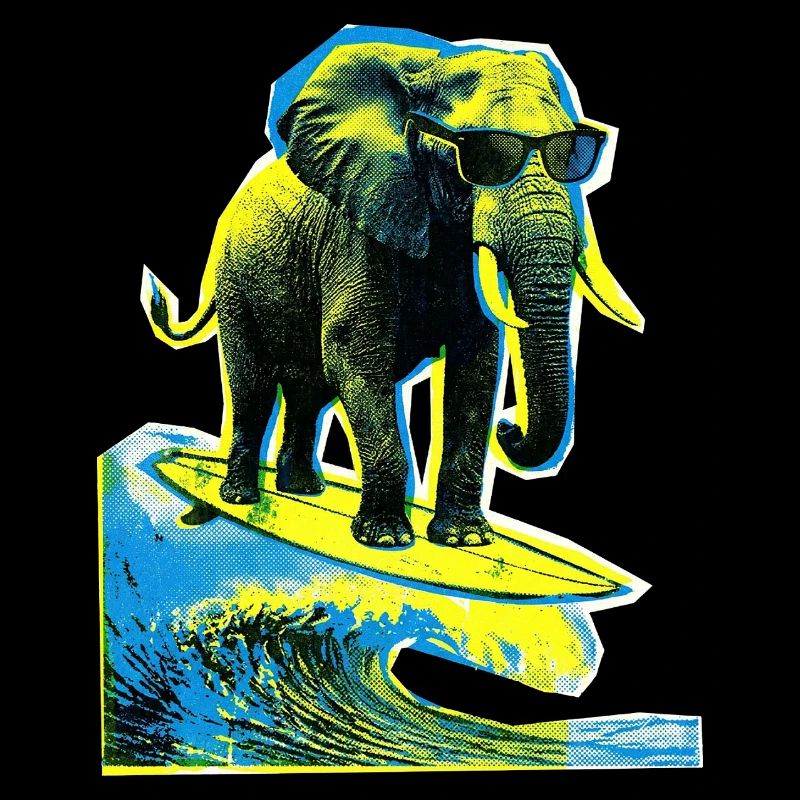 Elephant Surfer