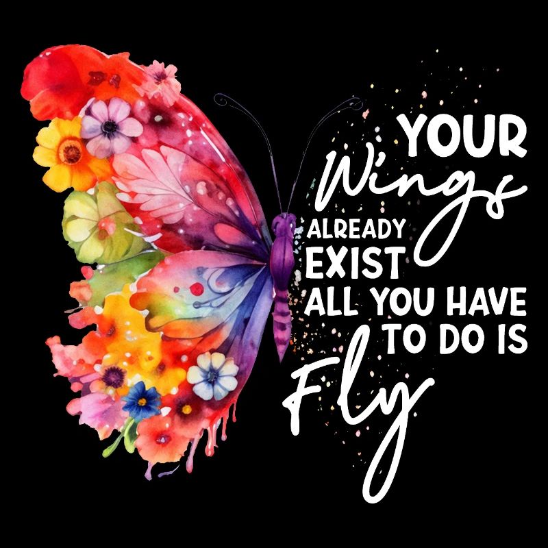 Graphique inspirant de fan papillon