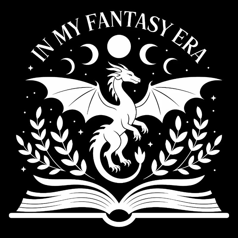 Lustig Fantasy Buch Drache Lesen Nerd Bookworm