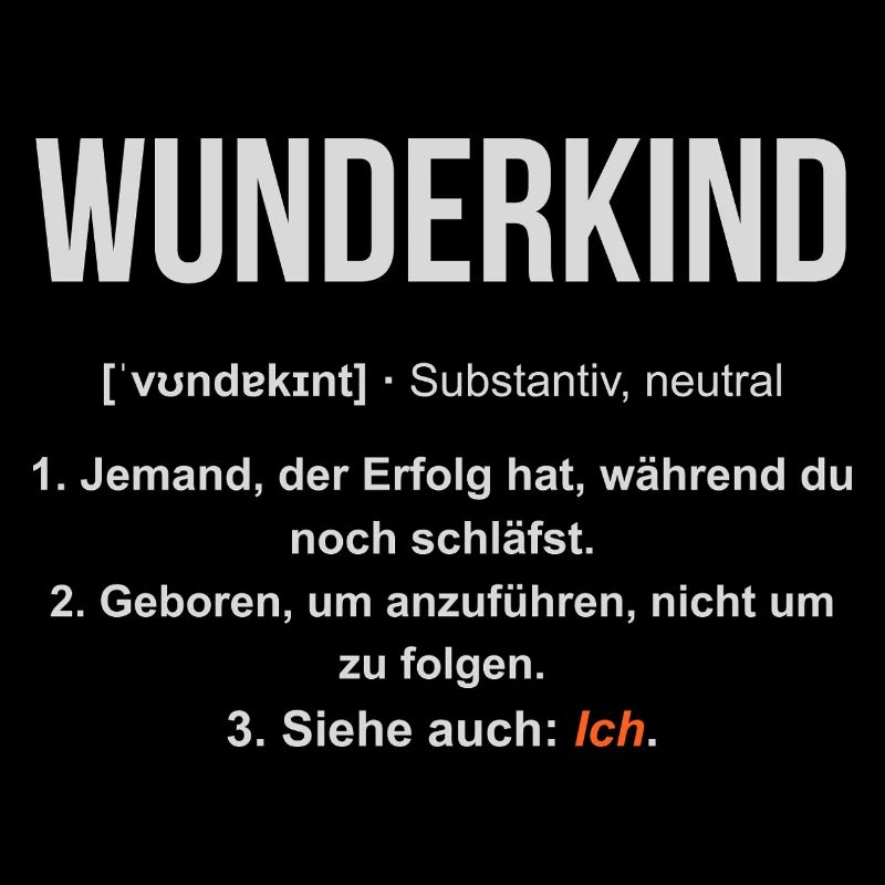 Wunderkind Lexikon Design – Frecher Spruch
