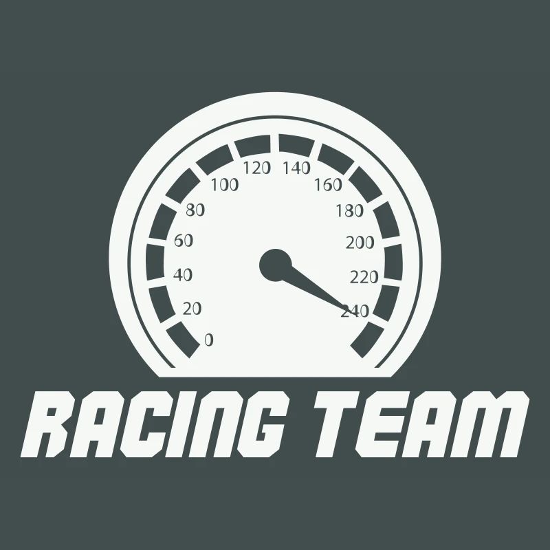 Racing Team Speedometer Emblem