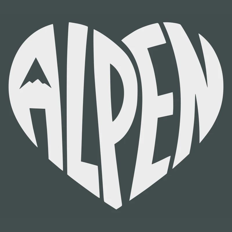 Alpine Heart Design - Couleur de design variable