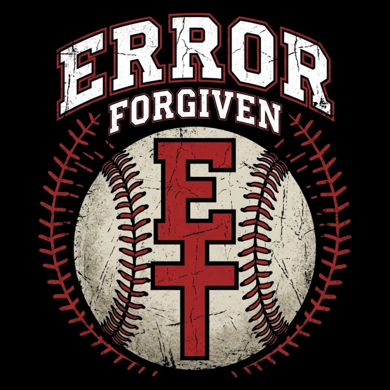 Error Forgiven Christlicher Baseball Glaube Jesus