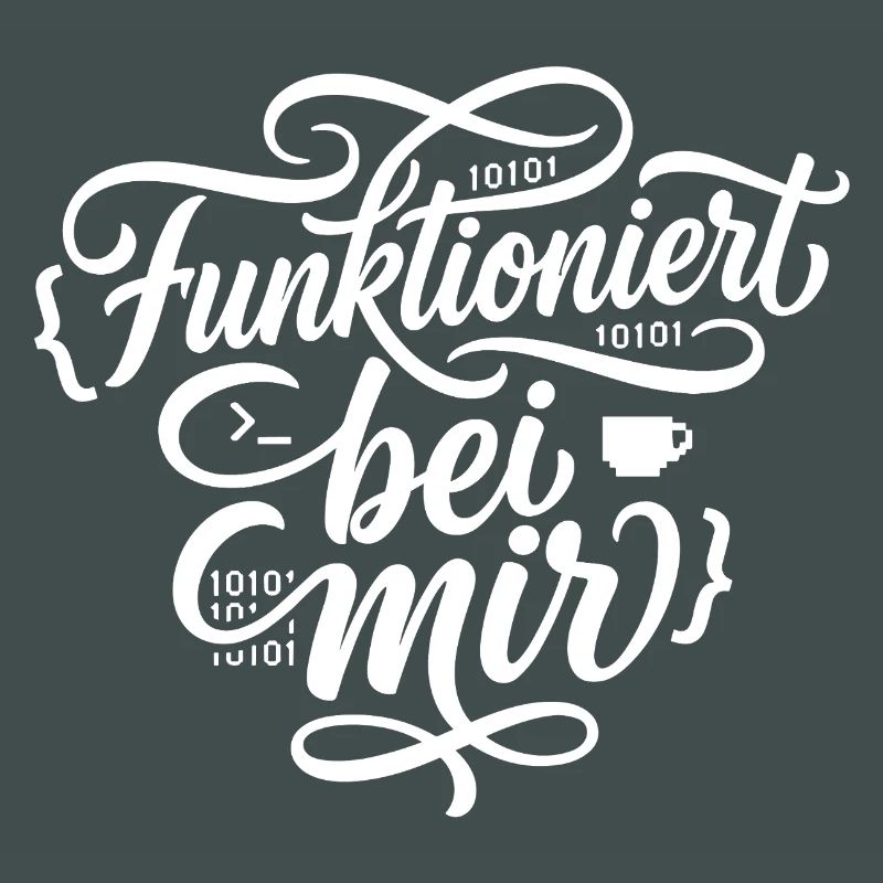 Funktioniert bei mir Programmierer Spruch