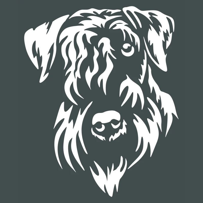 Cesky Terrier Head "Black Edition"